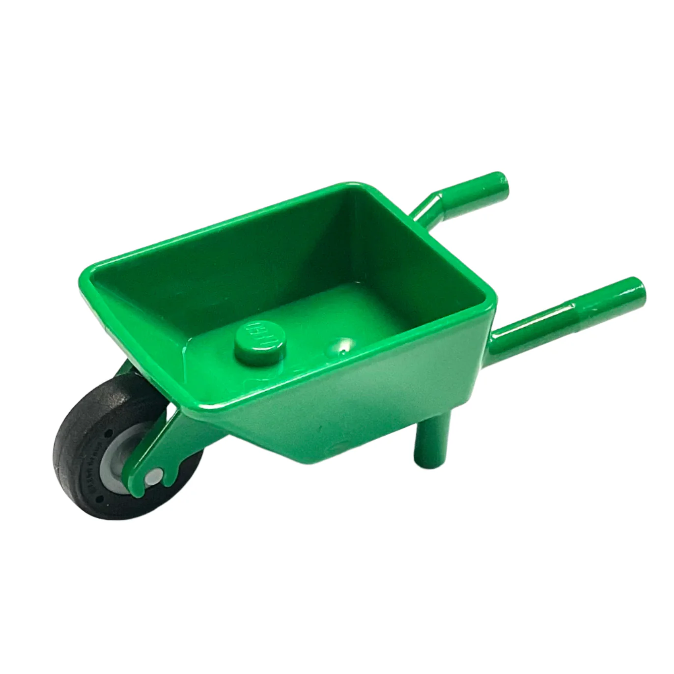 Minifigure, Utensil Wheelbarrow with Light Bluish Gray Wheel with Molded Black Tire Pattern (98288 / 65630pb01), Part# 98288c06