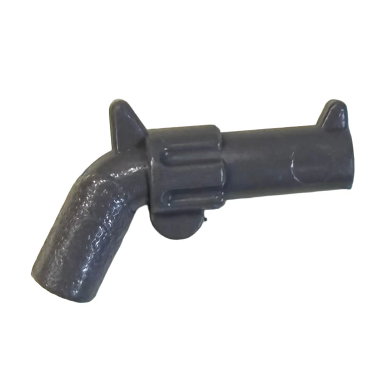 Minifigure Weapon Gun Pistol Revolver - Large Barrel and Solid Handle Part# 30132 - Image 3
