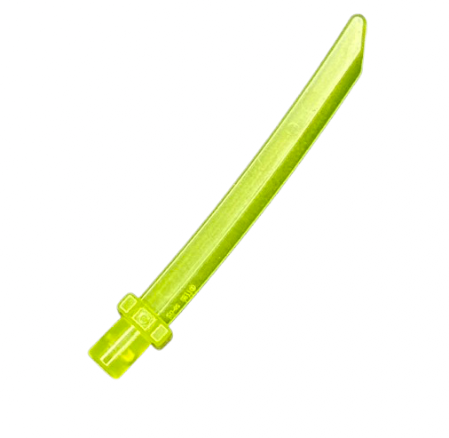 Minifigure, Weapon Sword Blade with Bar, Square Crossguard, Part #37341c - Image 2