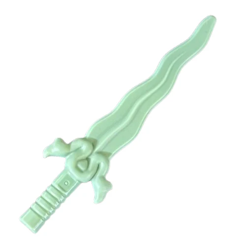 Minifigure, Weapon Sword, Curved Blade and Elaborate Hilt, Part# 75604