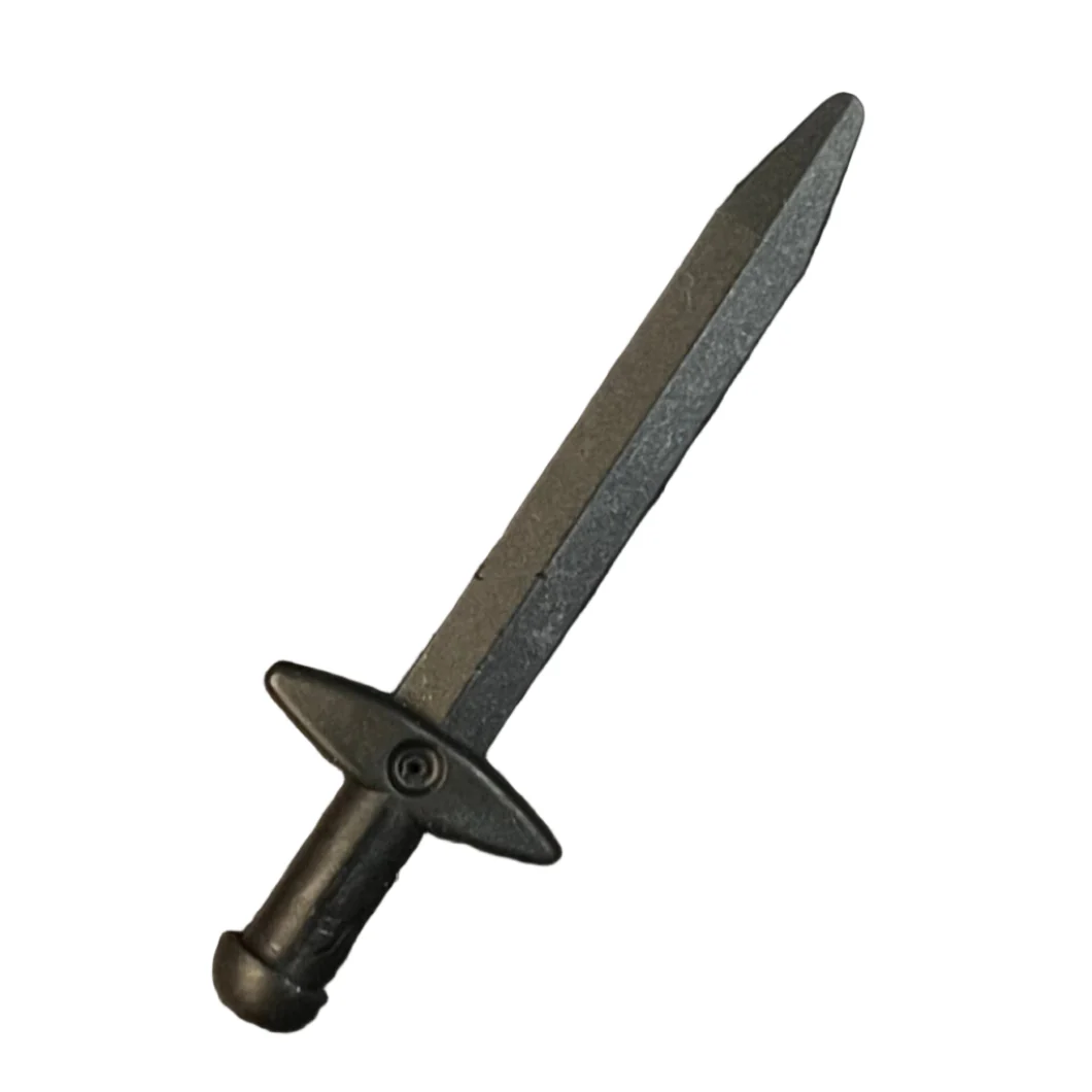 Minifigure, Weapon Sword, Greatsword Pointed with Thick Crossguard, Part# 18031 - Image 3