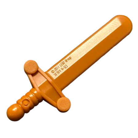 Minifigure, Weapon Sword, Shortsword Elaborate Hilt, Part# 76764 - Image 3