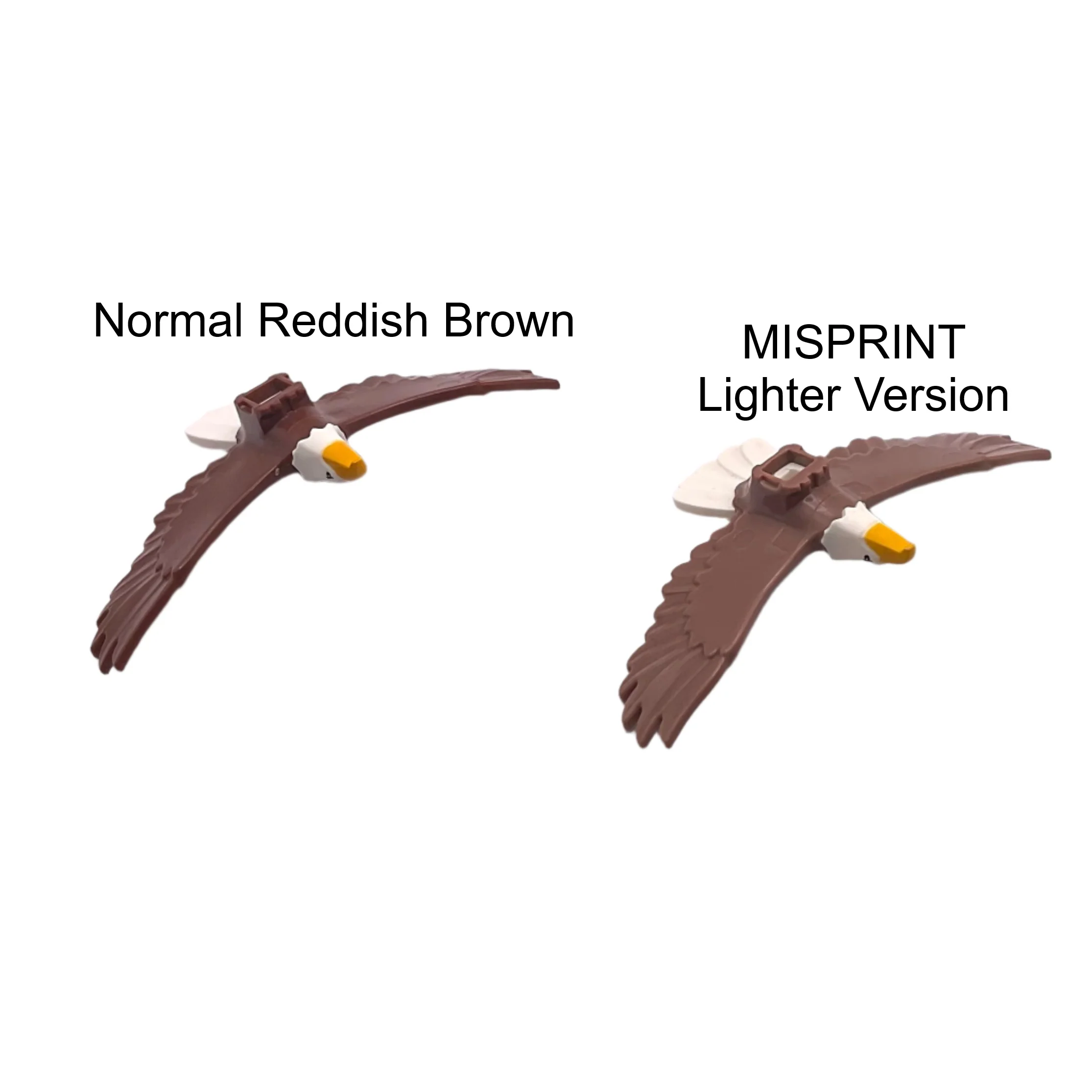 *Mismold* Eagle with Yellow Beak, White Head and Tail Feathers Pattern, #37543pb01 - Image 3