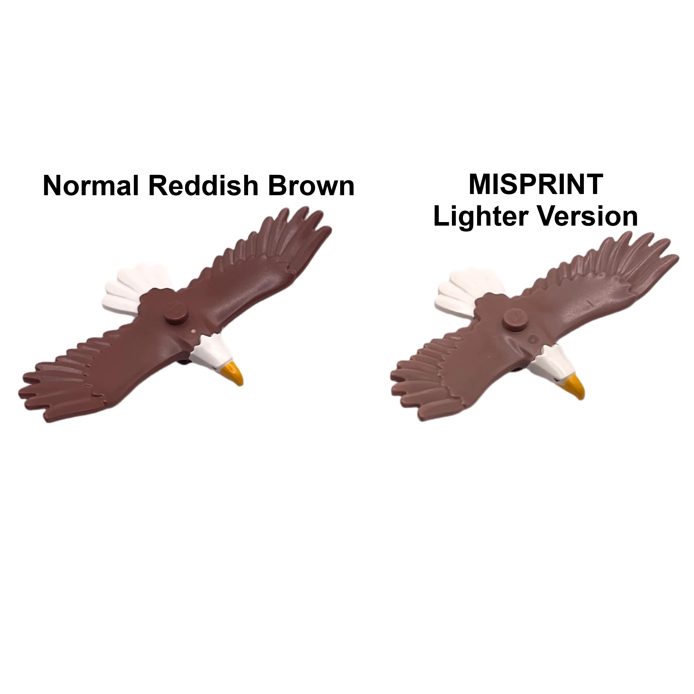 *Mismold* Eagle with Yellow Beak, White Head and Tail Feathers Pattern, #37543pb01 - Image 4