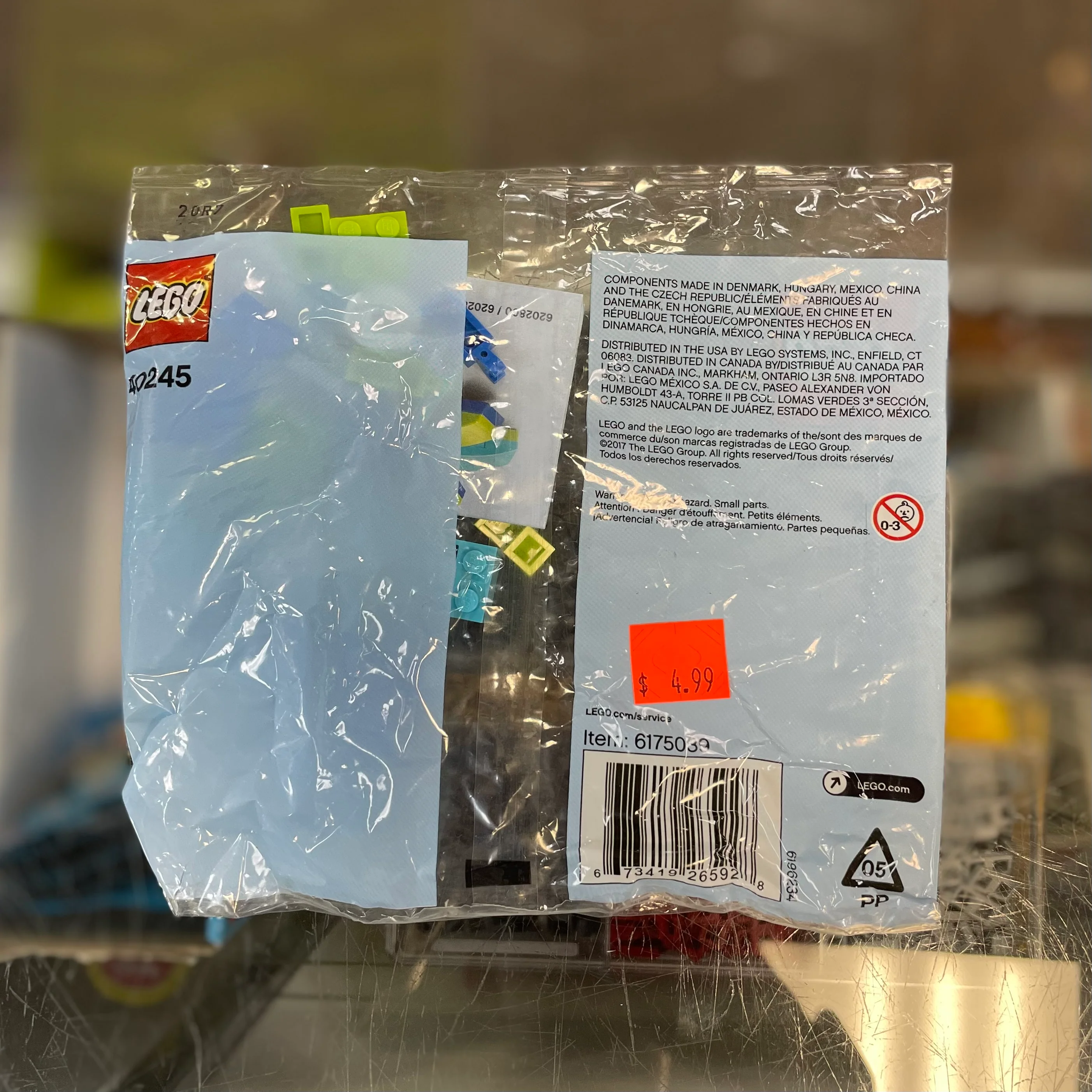 Monthly Mini Model Build Set - 2017 07 July, Octopus polybag, 40245 - Image 2