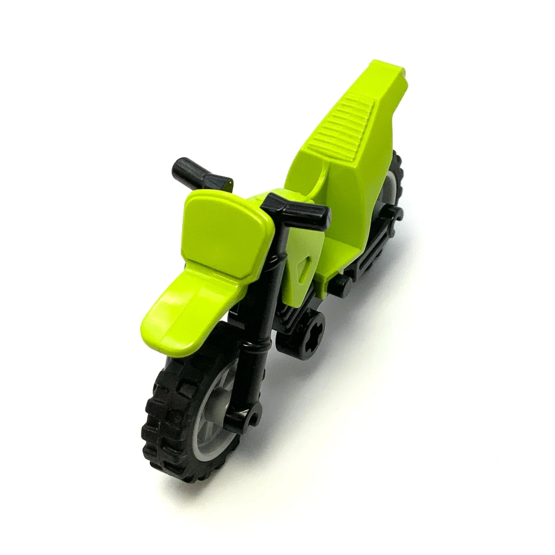 Motorcycle Dirt Bike with Black Chassis and Light Bluish Gray Wheels, Part# 50860c11 - Image 2