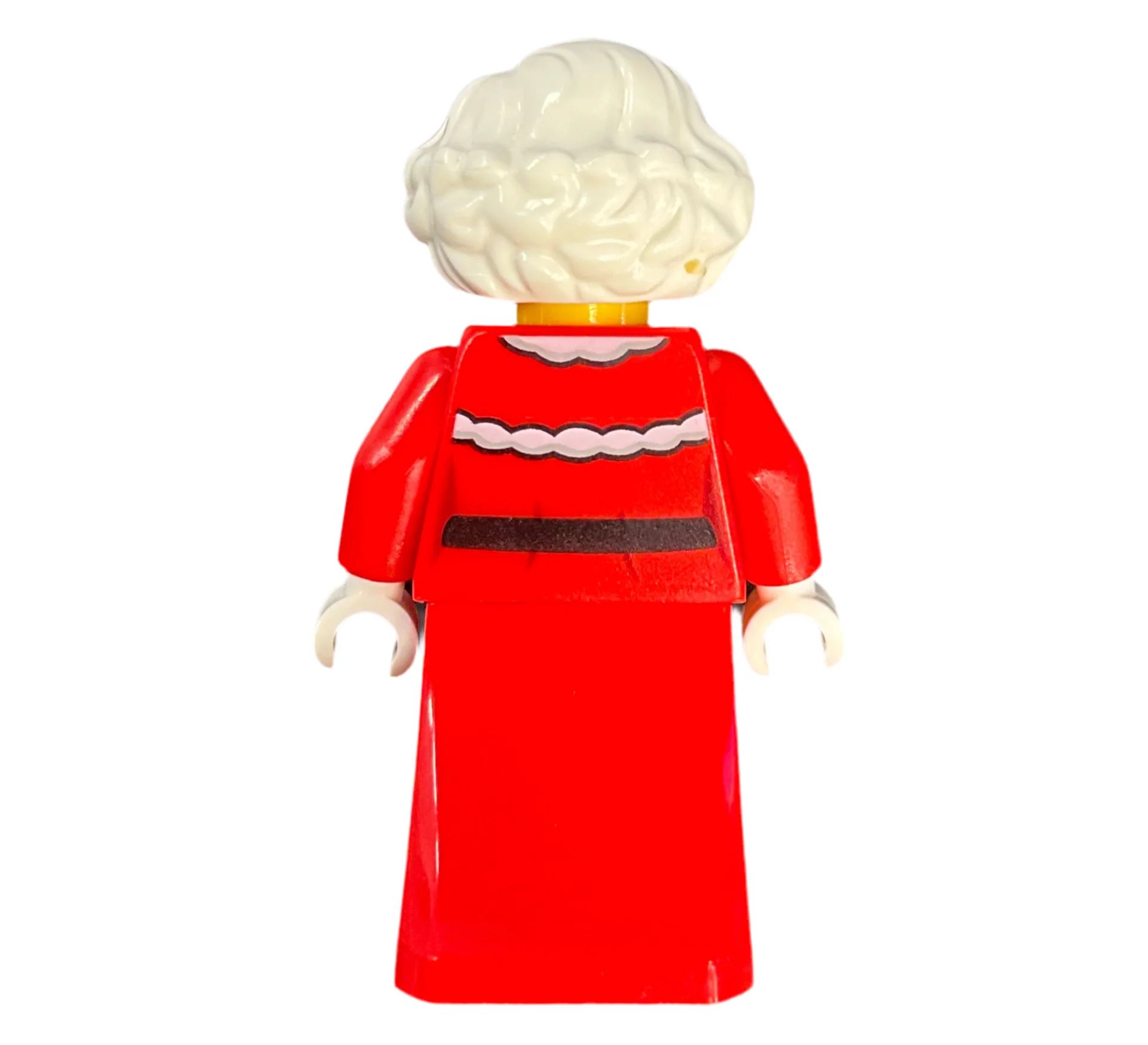 Mrs. Claus - Red Printed Dress, hol361 - Image 2