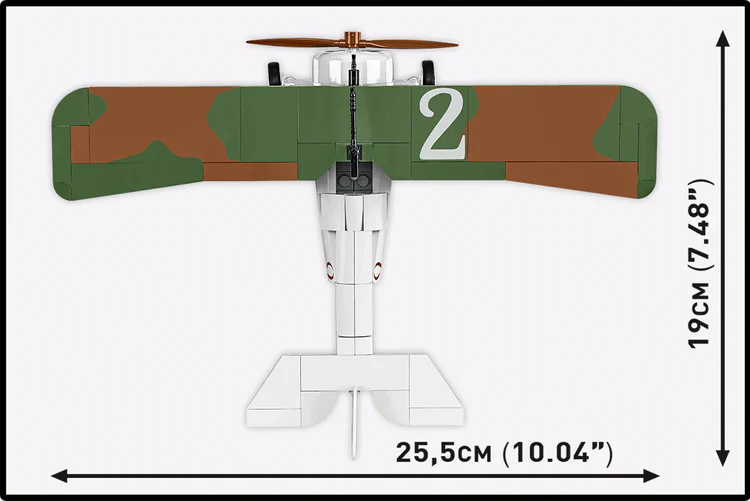 Nieuport 17 C.1 Sesquiplane Fighter Plane, Great War : COBI Set #2997 - Image 6