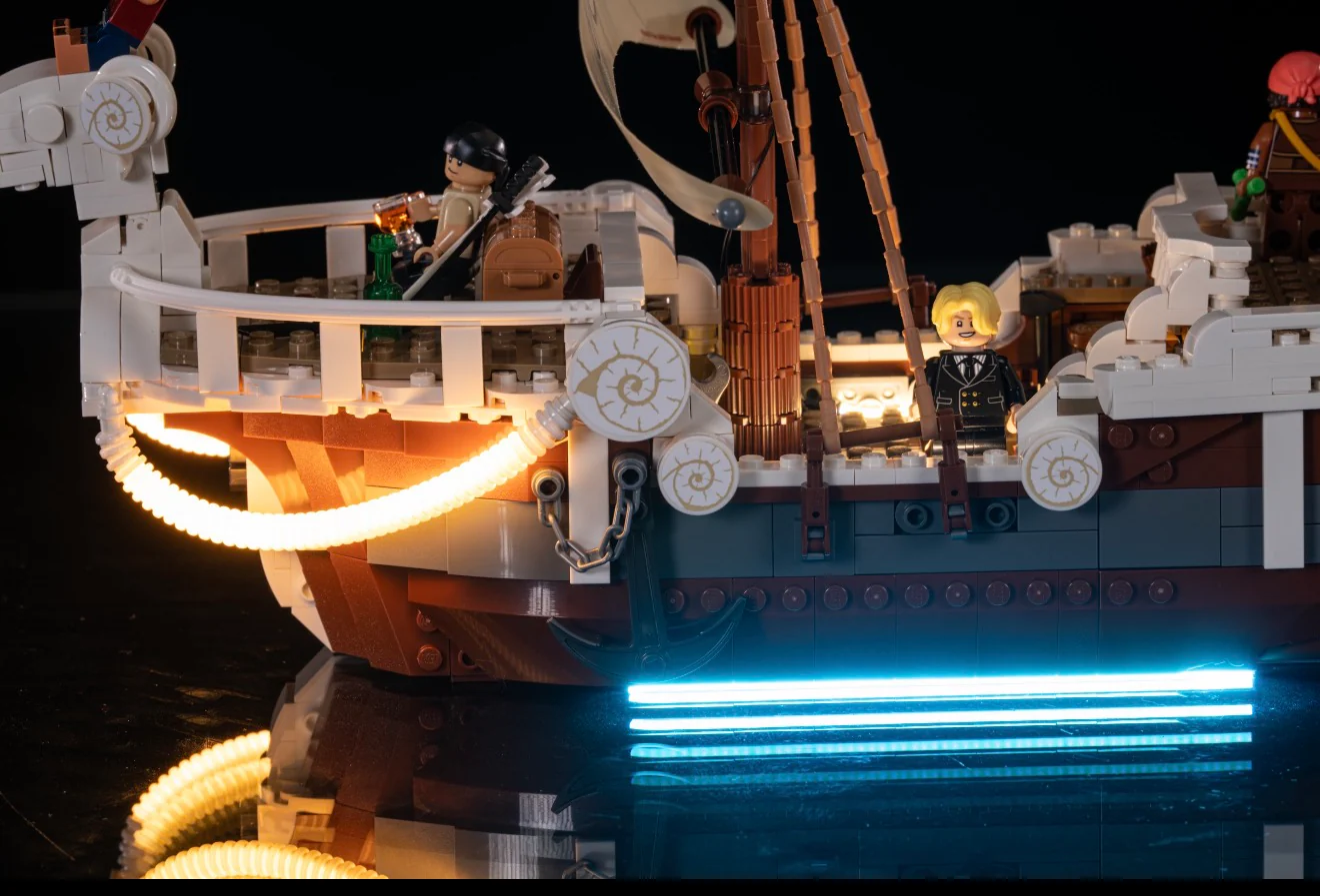 One Piece The Going Merry Pirate Ship 75639 Custom Lighting Kit for LEGO® Set - Image 6