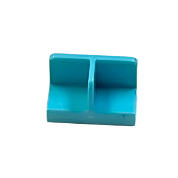 Panel 1x2x1 with Rounded Corners and Center Divider (Minifigure Stand), Part# 93095 - Image 9
