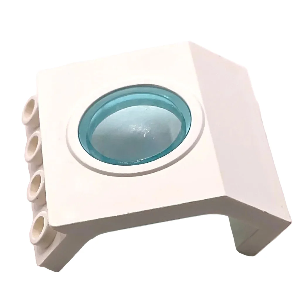 Panel 4 x 3 x 3 with Trans-Light Blue Porthole, Part# 30080c01