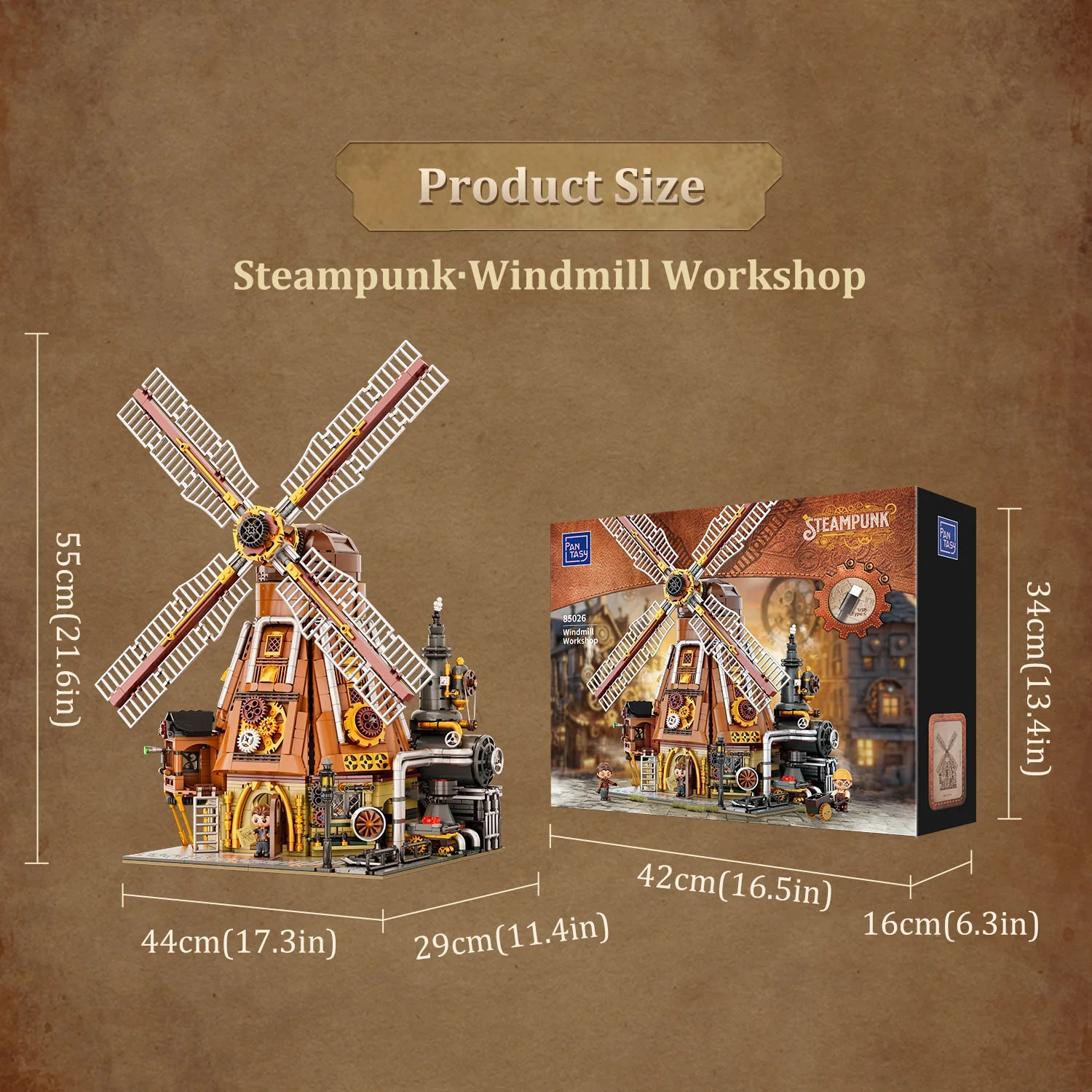 Steampunk Windmill Workshop, 85026 - Image 5
