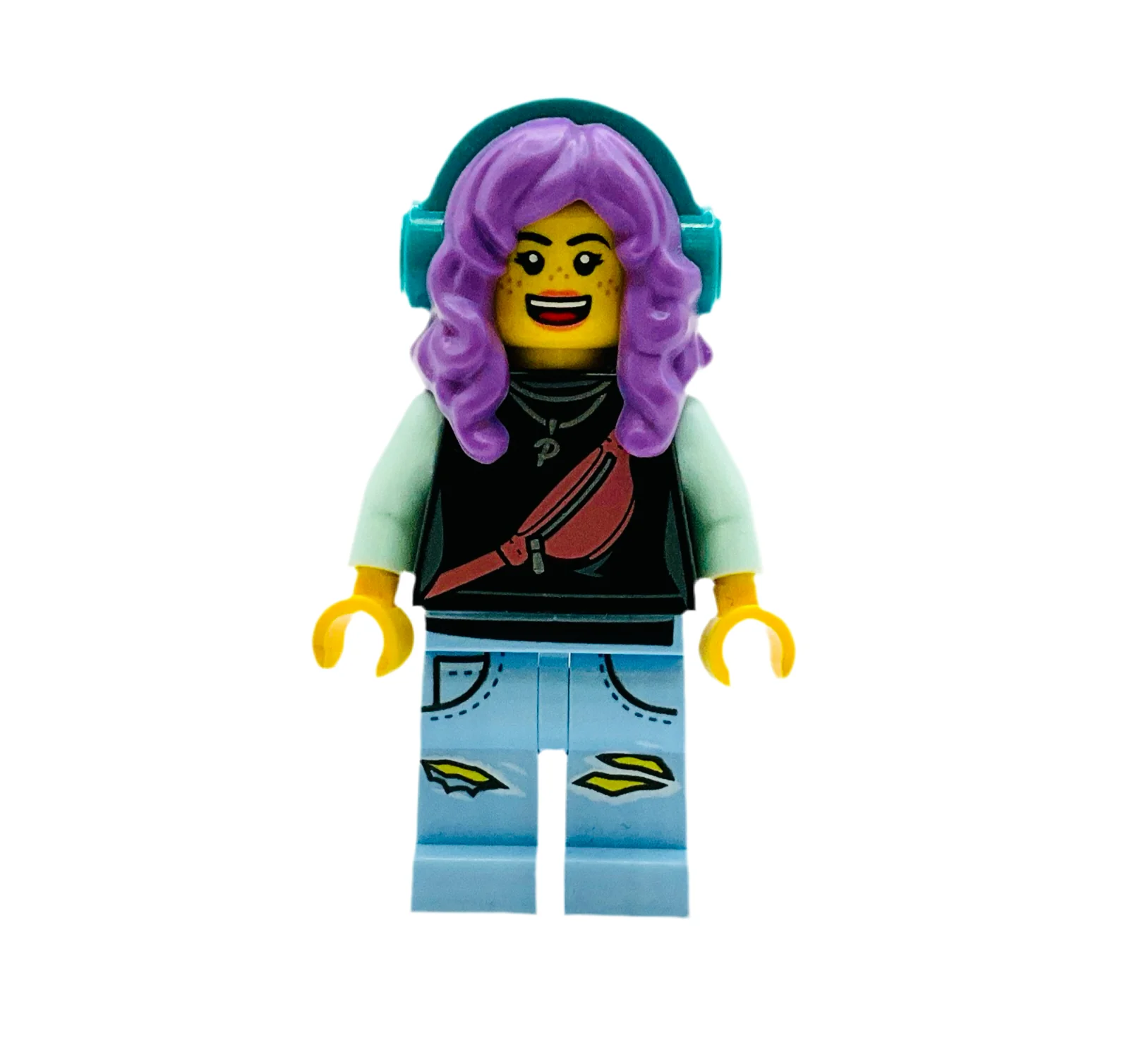 Parker L. Jackson - Black Top with Headphones, hs046, LEGO® Hidden Side Minifigure