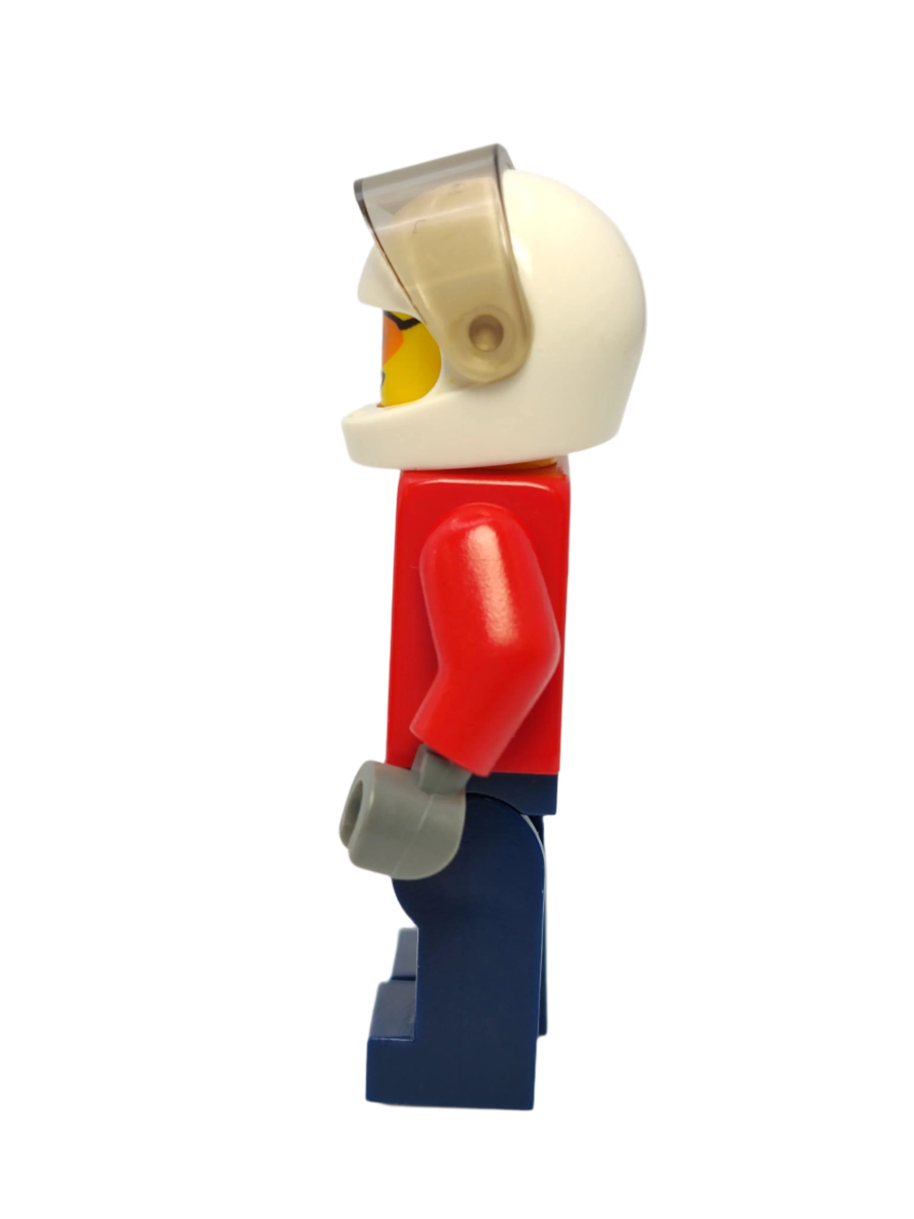 Pilot Male - Red Fire Suit with Carabiner White Helmet and Orange Sunglasses, cty0278 - Image 2
