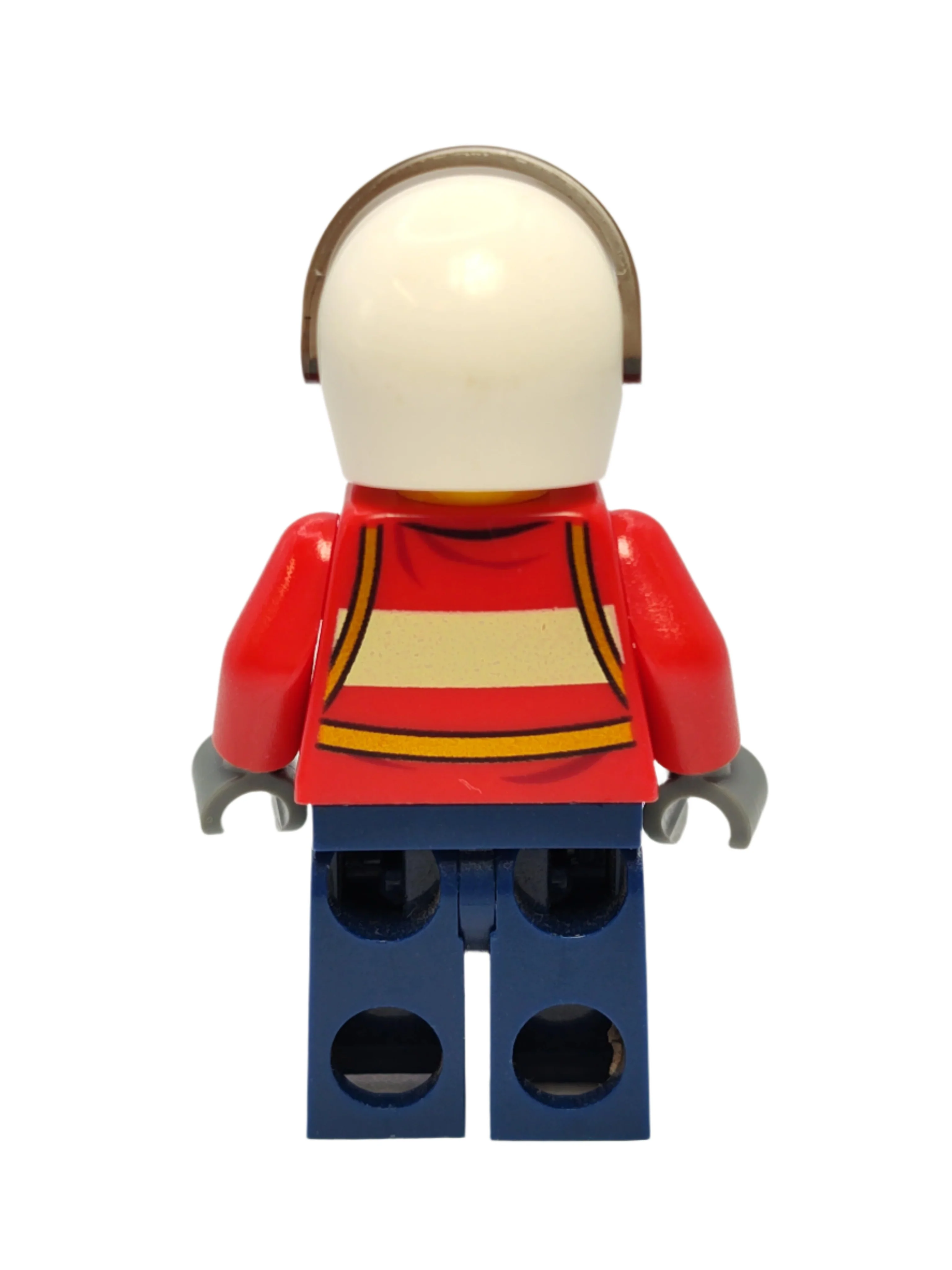 Pilot Male - Red Fire Suit with Carabiner White Helmet and Orange Sunglasses, cty0278 - Image 3