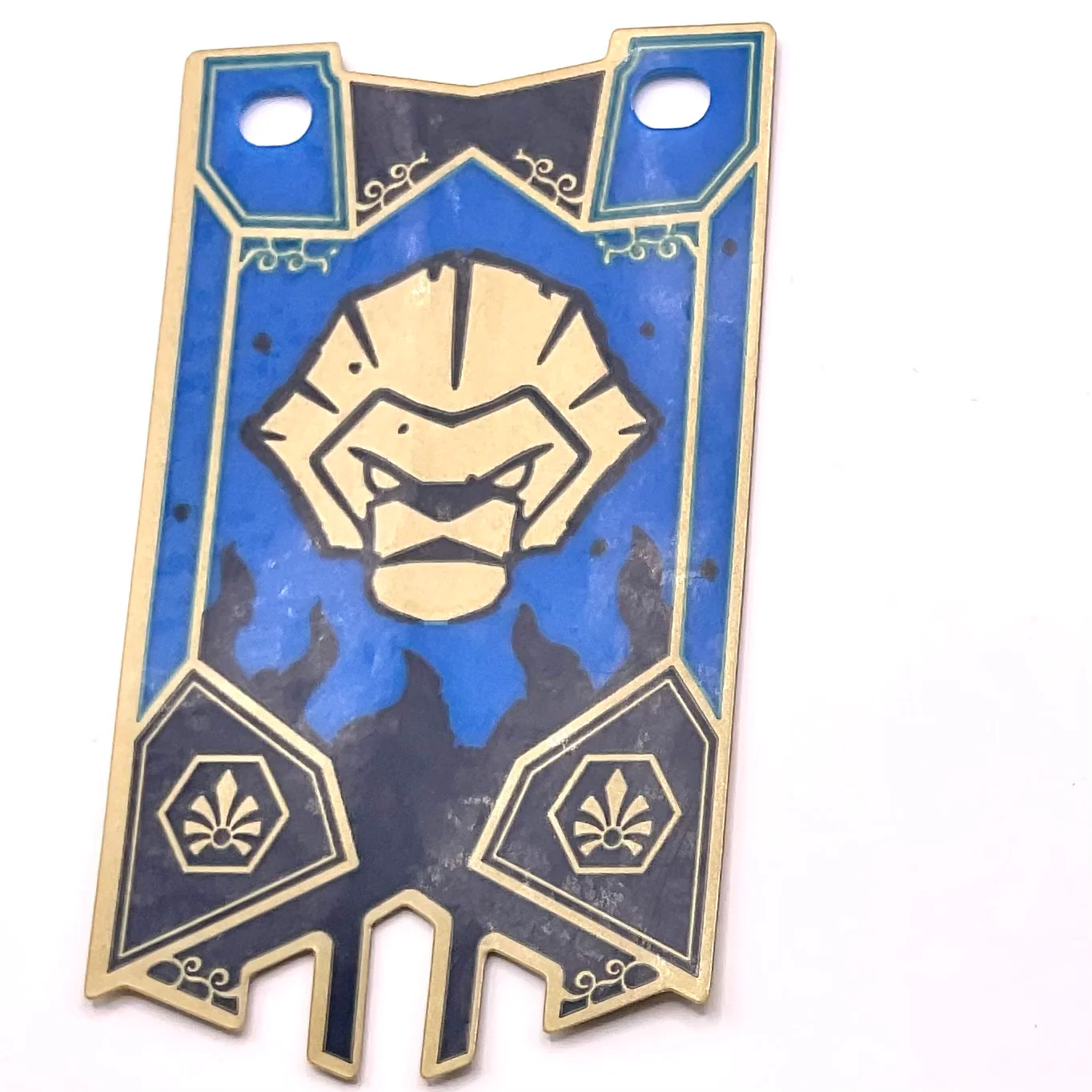 Plastic Flag 5 x 8.5 with Chima Saber-toothed Tiger Tribe Pattern, Part# 20174