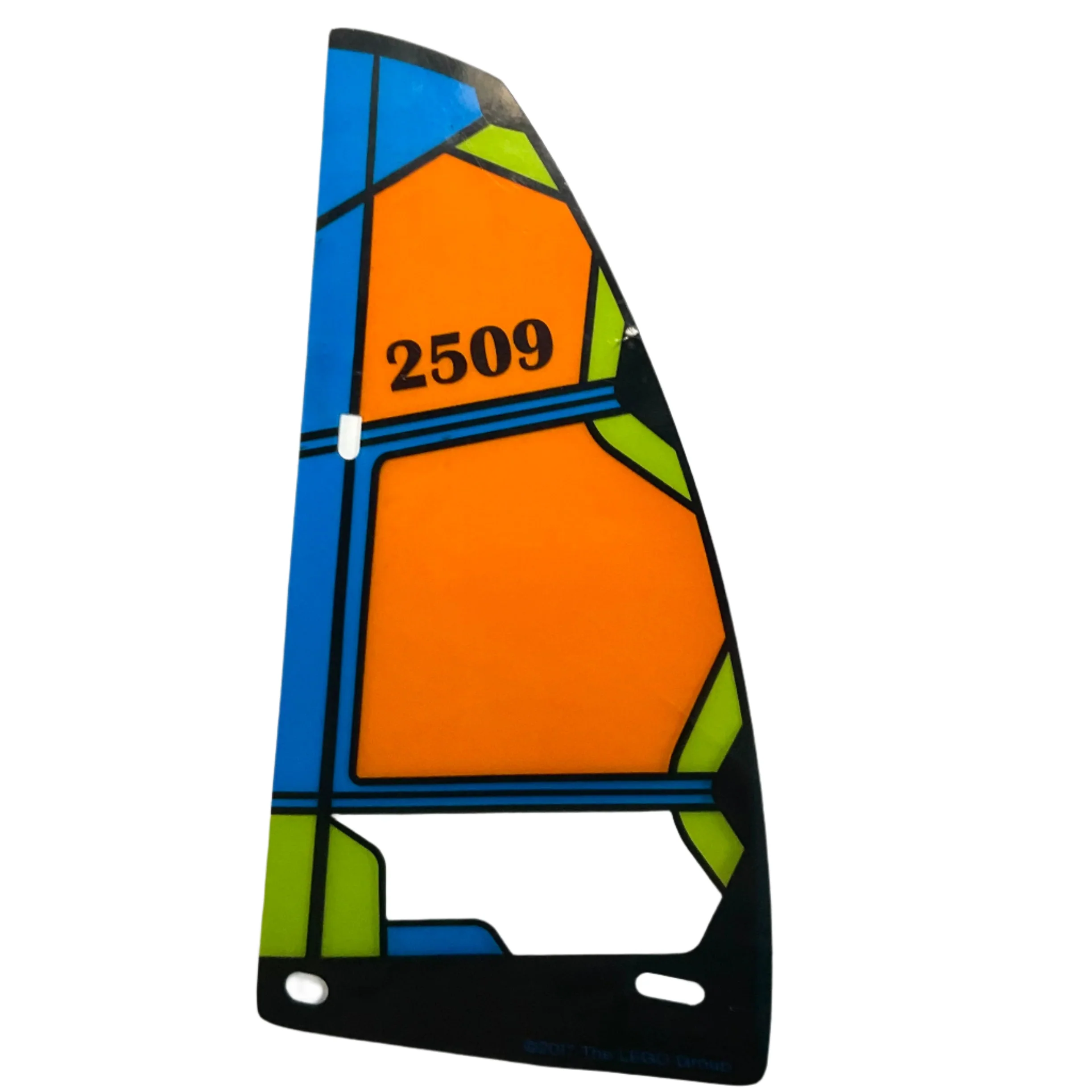 Plastic Triangle 10 x 19 Sail with Black '2509' Pattern, Part# 28876.