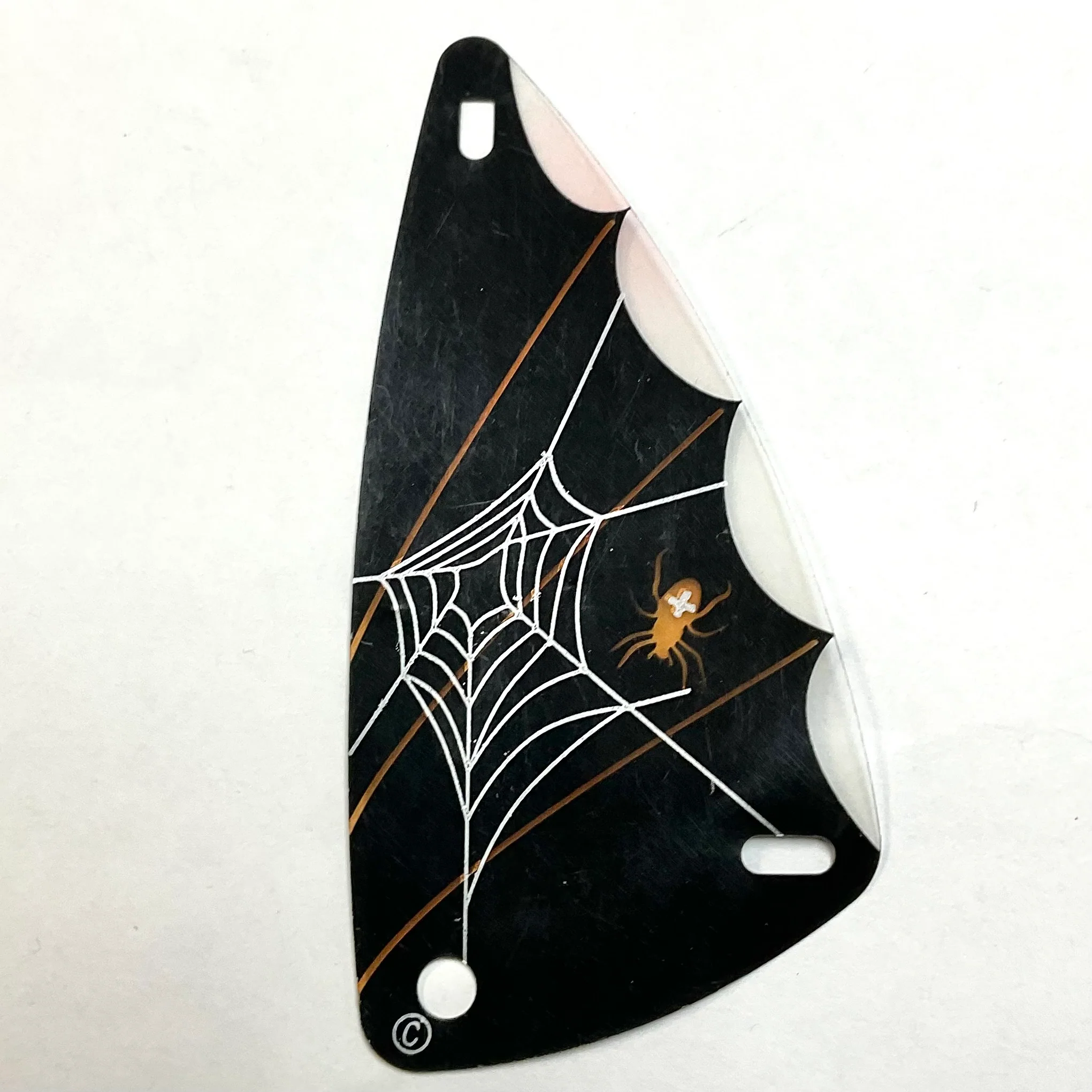 Plastic Triangle 6 x 12 Wing with Spider Web Pattern, Part# x66px4