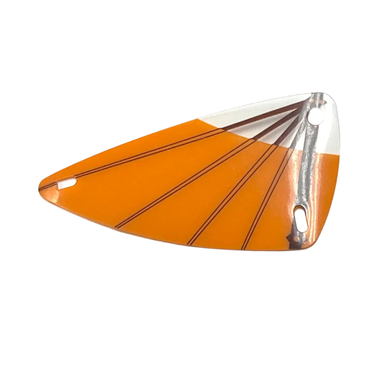 Plastic Triangle 6x12 Wing with Brown Spars and Orange Cloth Pattern, Part# x66px15