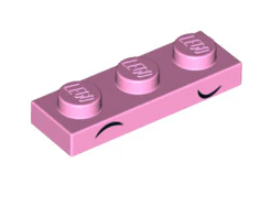 Plate 1x3 with Unikitty Eyebrows Pattern, Part# 3623pb005