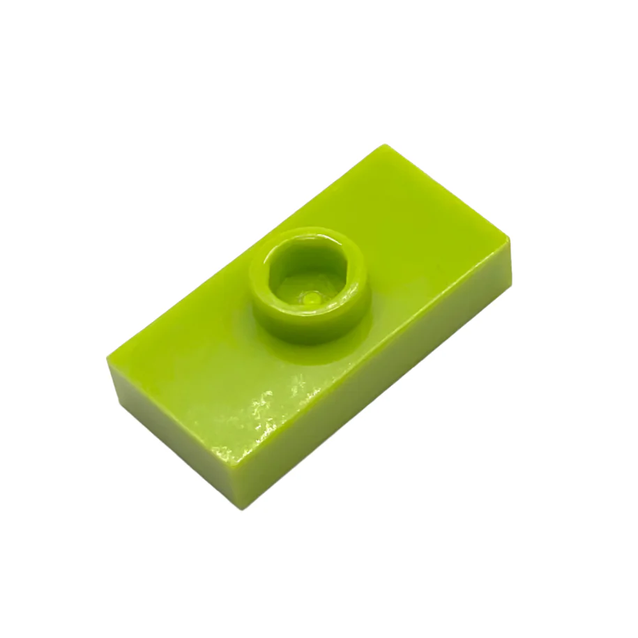 Plate, Modified 1x2 with 1 Stud without Groove (Jumper), Part# 3794a - Image 3
