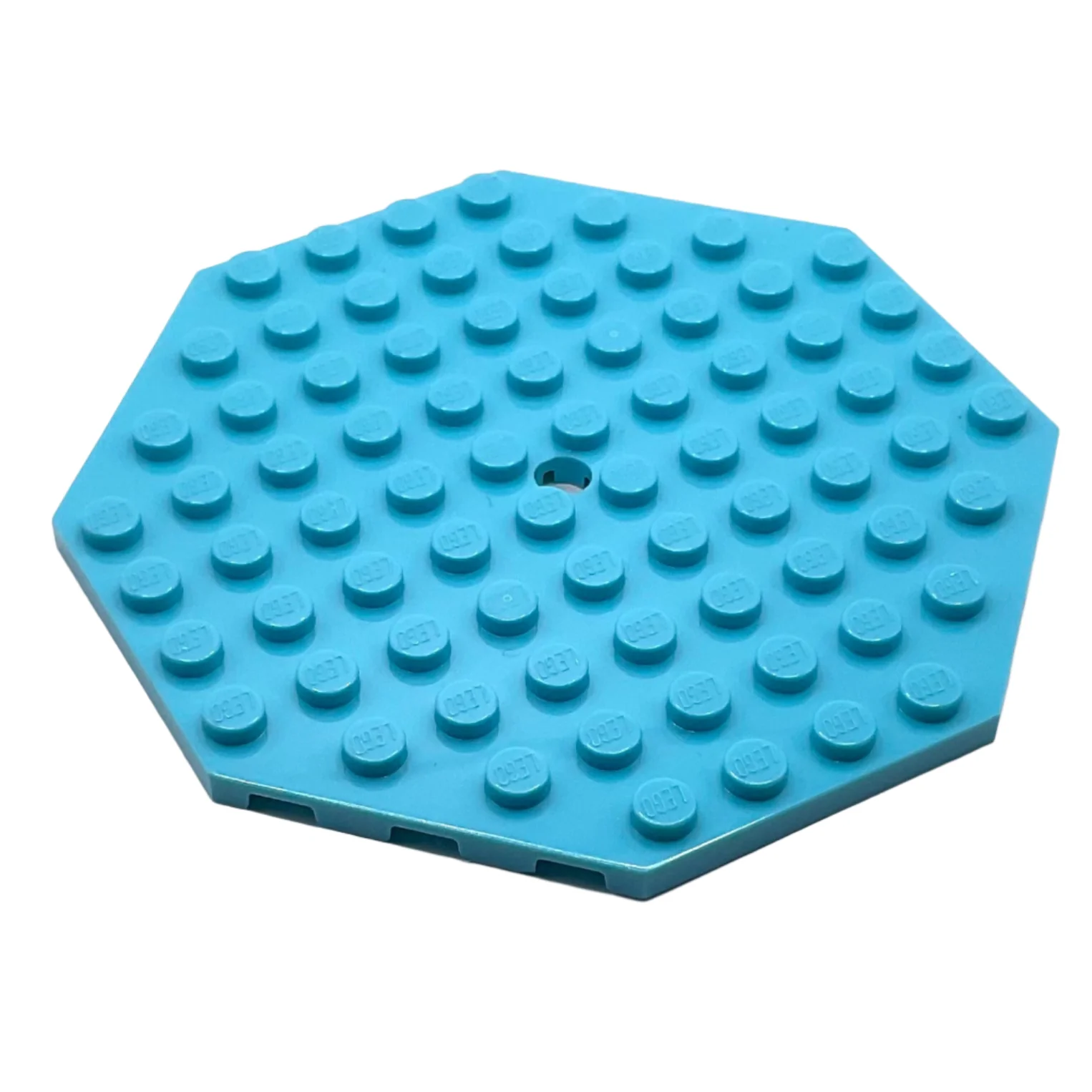 Plate, Modified 10x10 Octagonal with Hole, Part# 89523 - Image 2