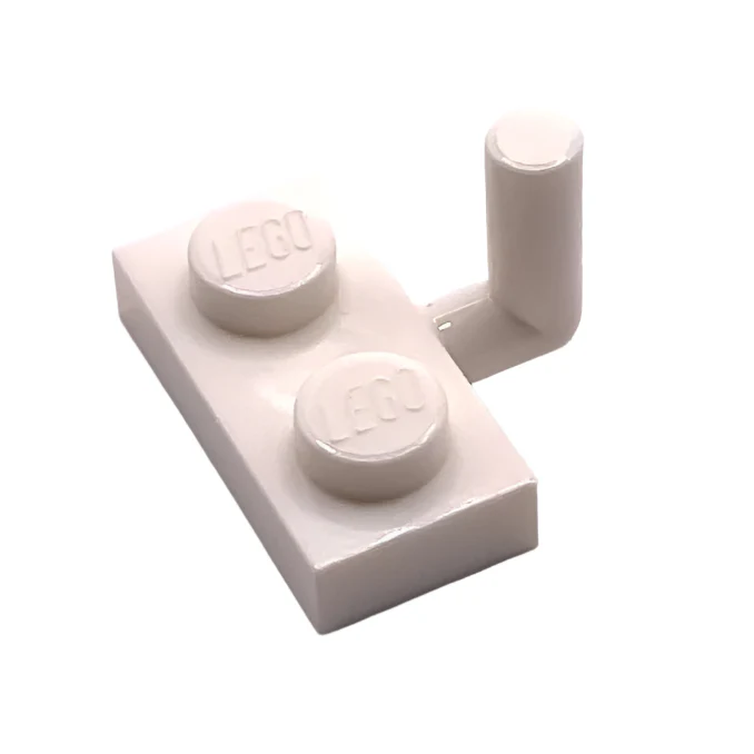 Plate, Modified 1x2 with Bar Arm Up (Horizontal Arm 5mm), Part# 4623b - Image 2