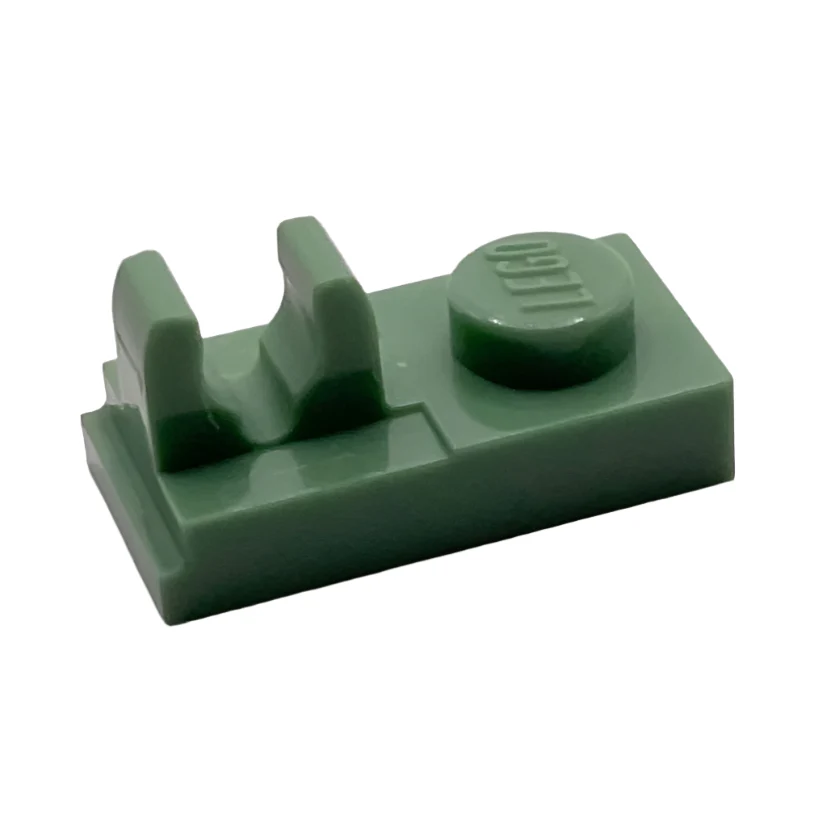 Plate, Modified 1x2 with Clip with Center Cut on Top, Part# 92280