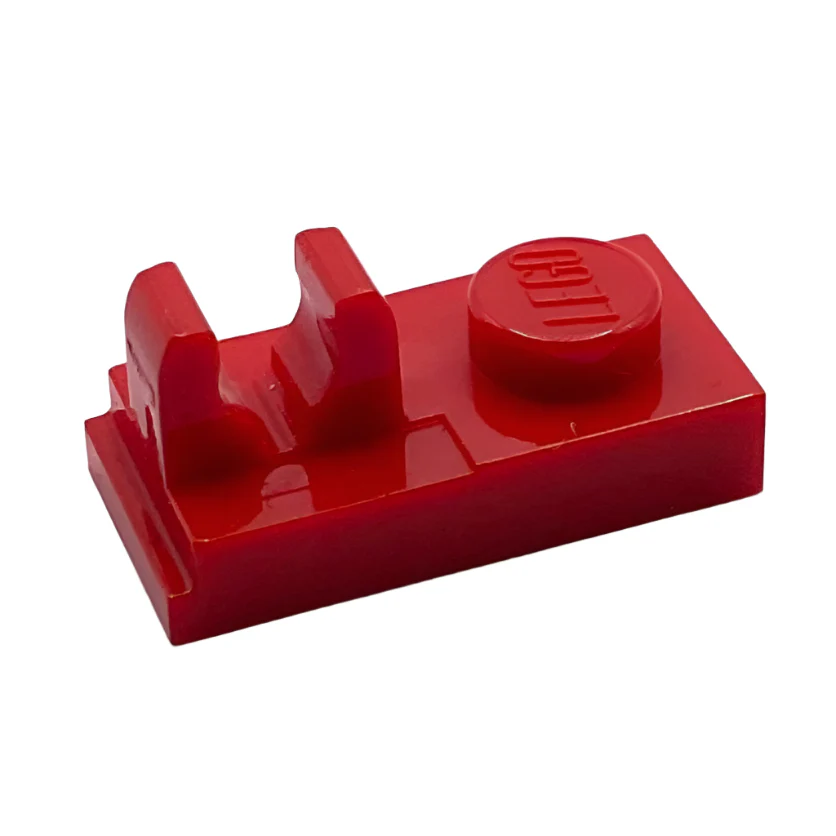 Plate, Modified 1x2 with Clip with Center Cut on Top, Part# 92280 - Image 2