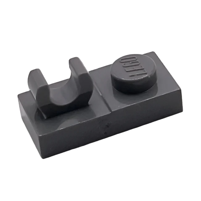 Plate, Modified 1x2 with Open O Clip on Top, Part# 44861 - Image 2