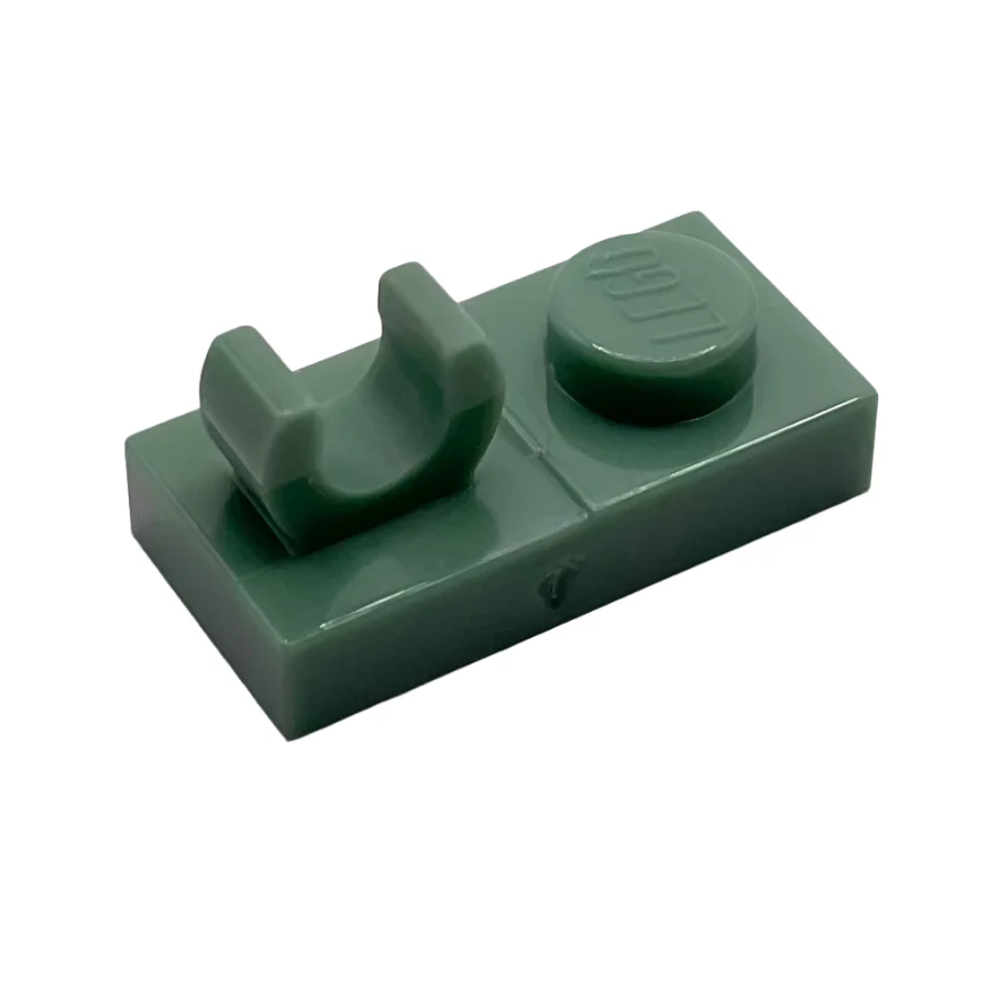 Plate, Modified 1x2 with Open O Clip on Top, Part# 44861 - Image 3
