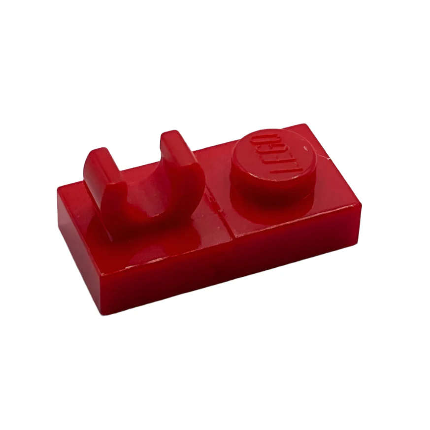 Plate, Modified 1x2 with Open O Clip on Top, Part# 44861 - Image 4