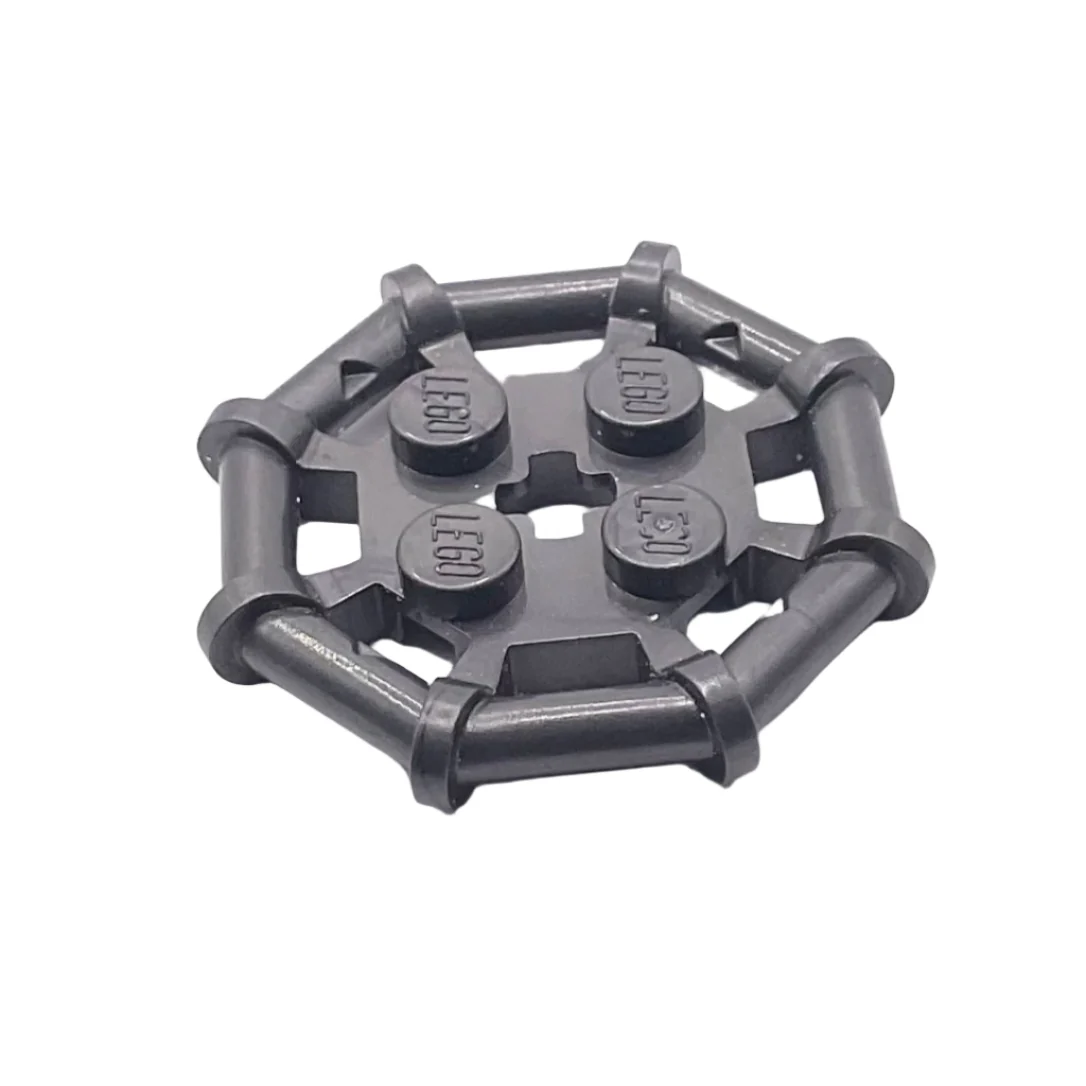 Plate, Modified 2x2 with Bar Frame Octagonal, Reinforced, Completely Round Studs, Part# 75937 - Image 4