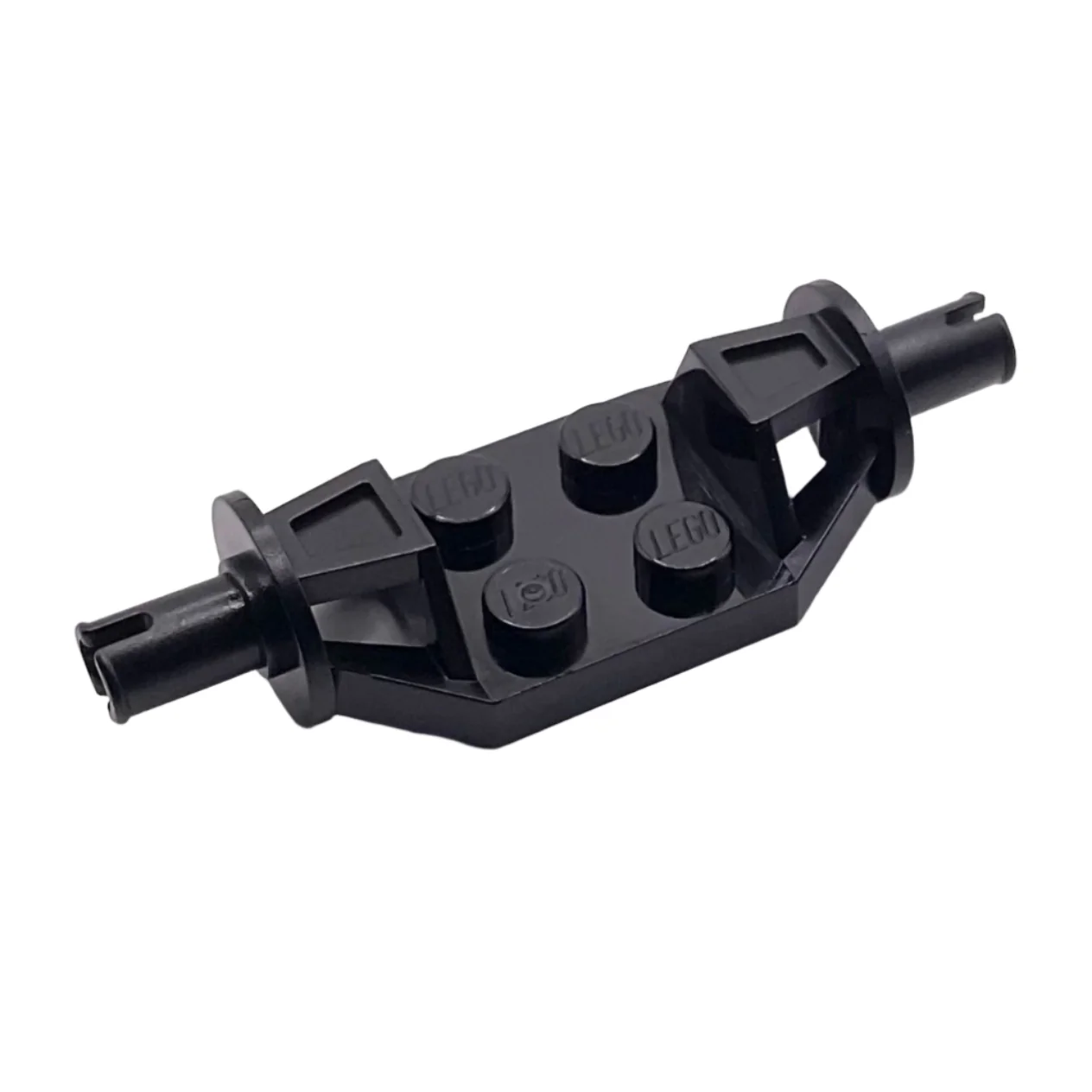 Plate, Modified 2x2 with Wheels Holder Wide - Technic Pins, Part# 47720