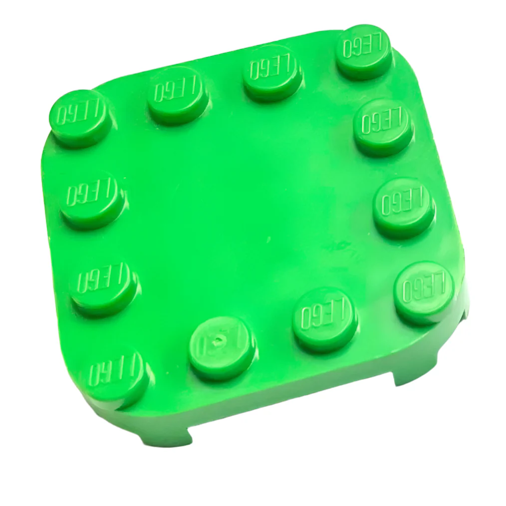 Plate, Modified 4x4 with Rounded Corners and Four Feet, Part# 66792 - Image 2