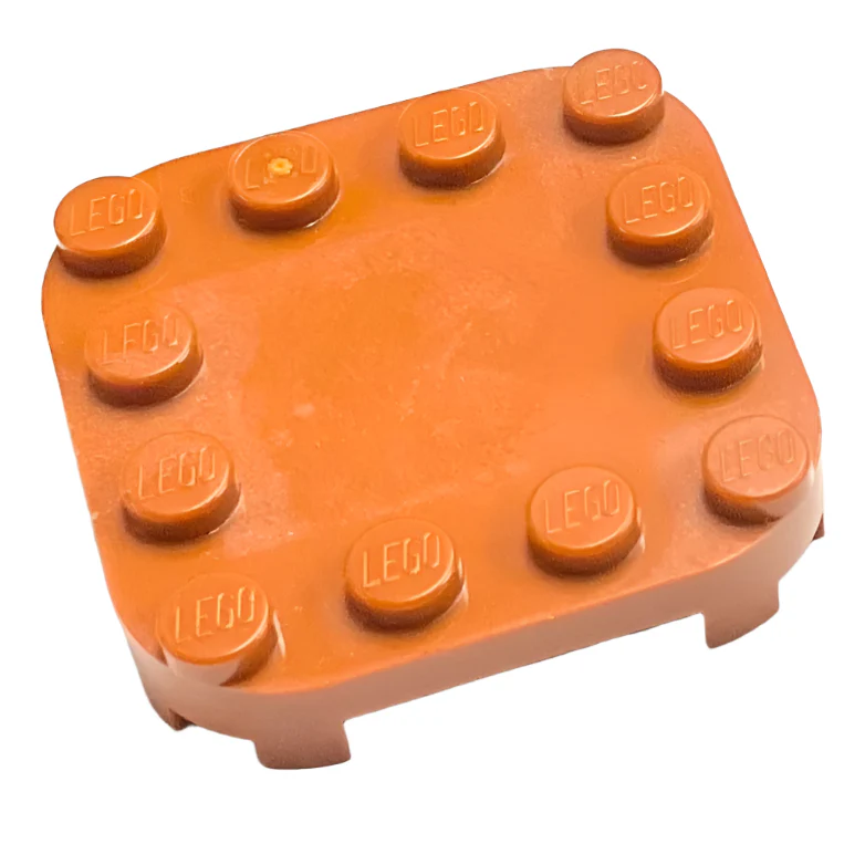 Plate, Modified 4x4 with Rounded Corners and Four Feet, Part# 66792 - Image 3