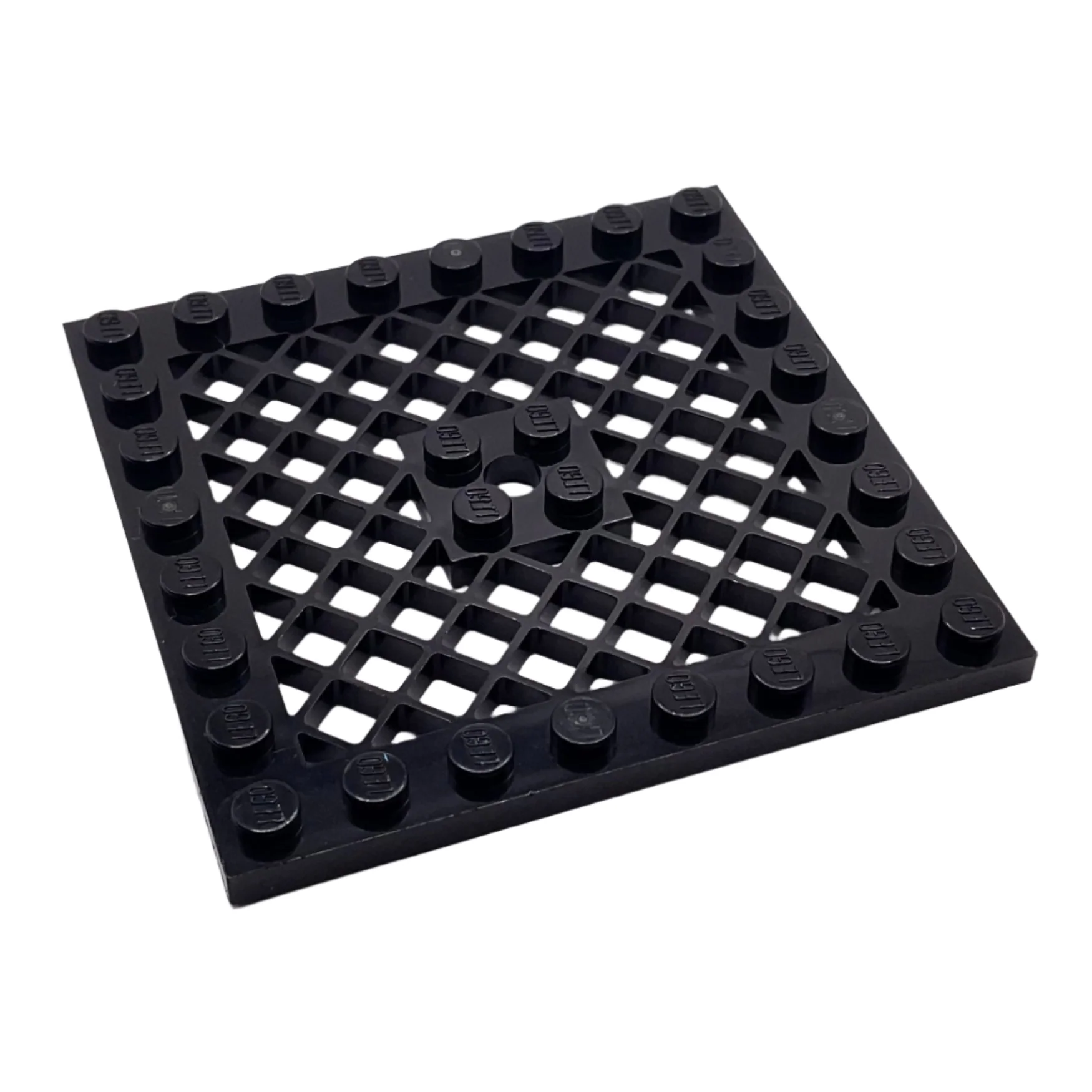 Plate, Modified 8x8 with Grille and Hole in Center, Part# 4151b - Image 4