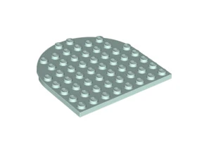 Plate Round, 8x8 Rounded End, Part# 41948 - Image 2