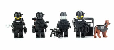 Police Swat Team made with real LEGO® minifigures - Image 4
