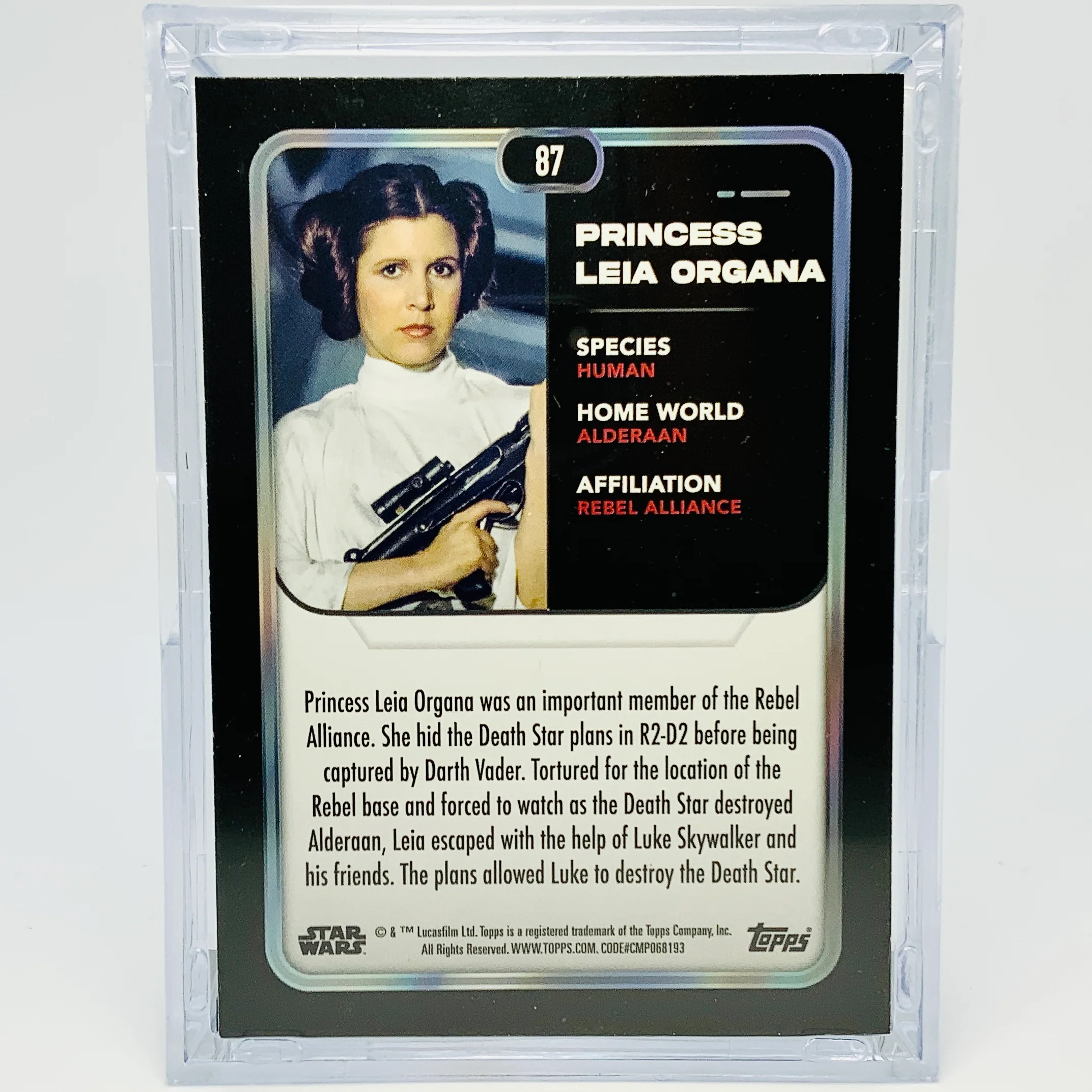 Princess Leia Organa with Trading Card & Collector’s Case - Image 3
