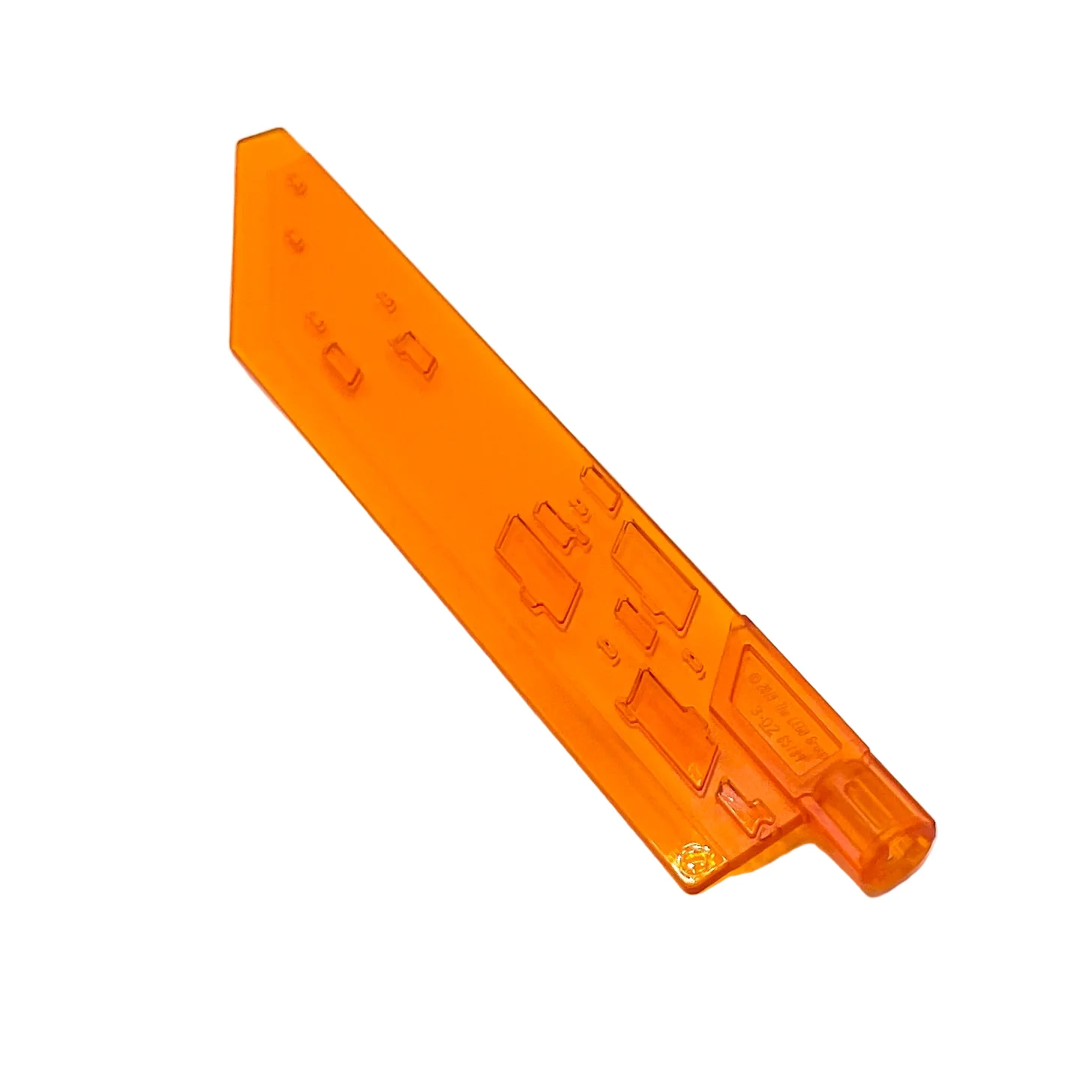 Propeller 1 Blade 14L with Axle Hole (Sword Blade), Part# 65184 - Image 3