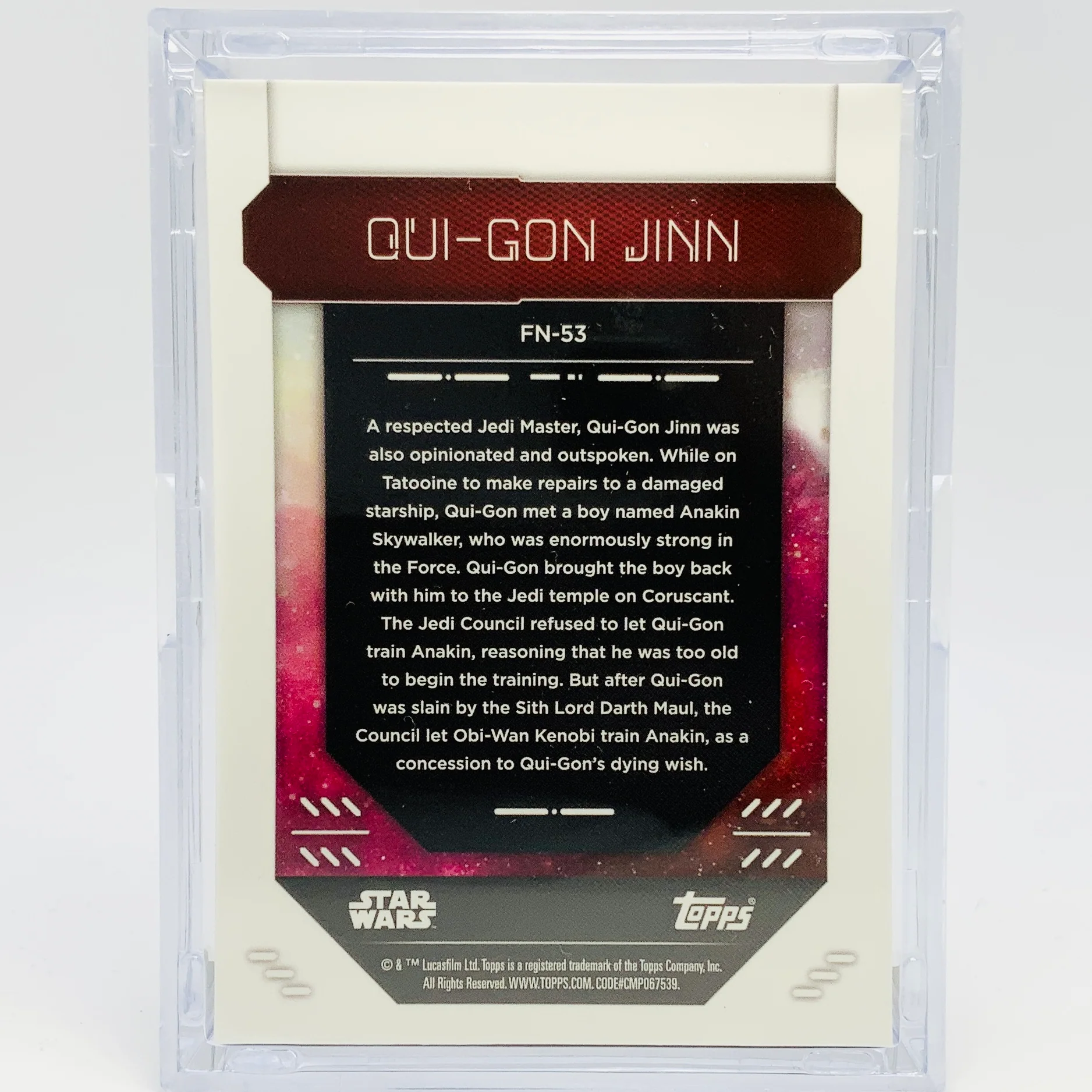 Qui-gon Jinn with Trading Card & Collector’s Case - Image 3