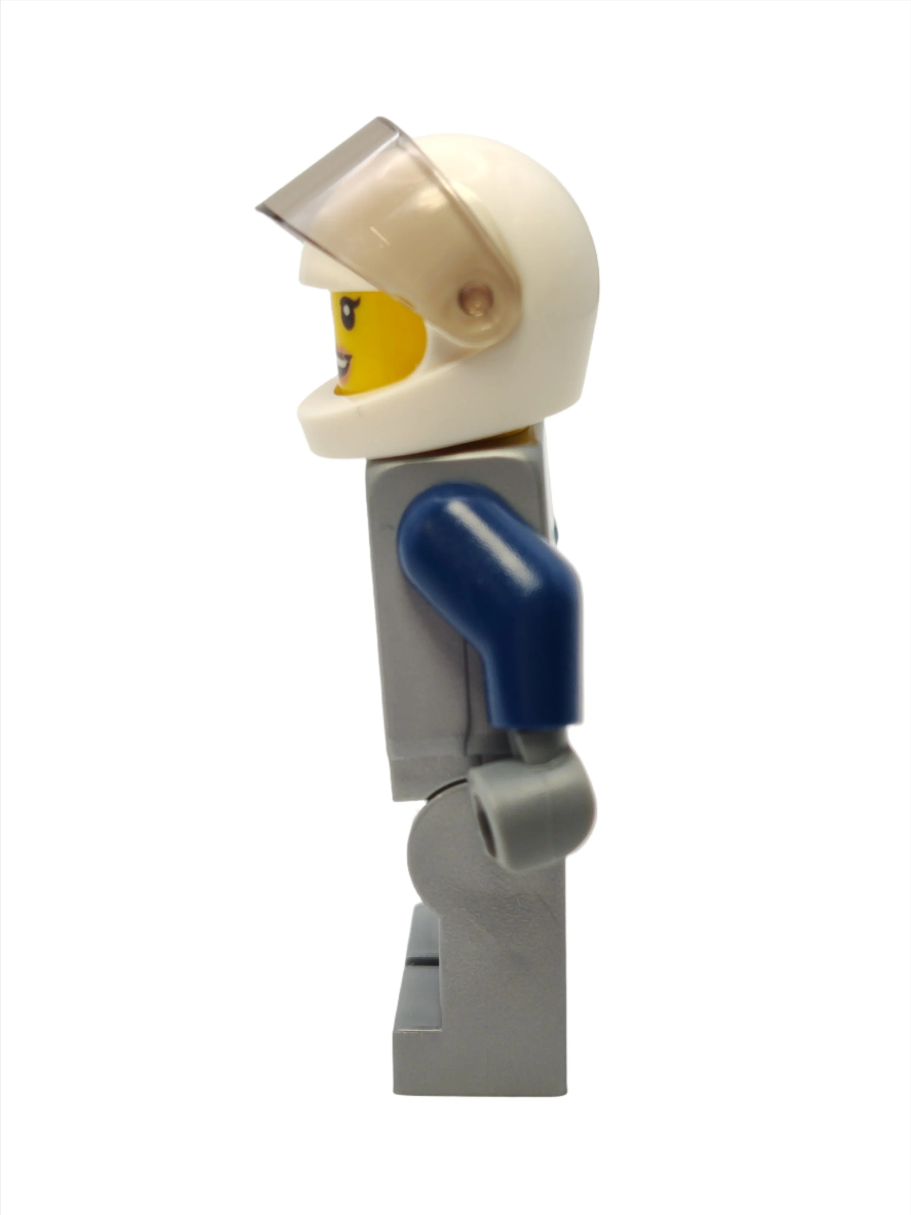 Race Car Driver - Dark Blue and Flat Silver Racing Suit, cty1593 - Image 2
