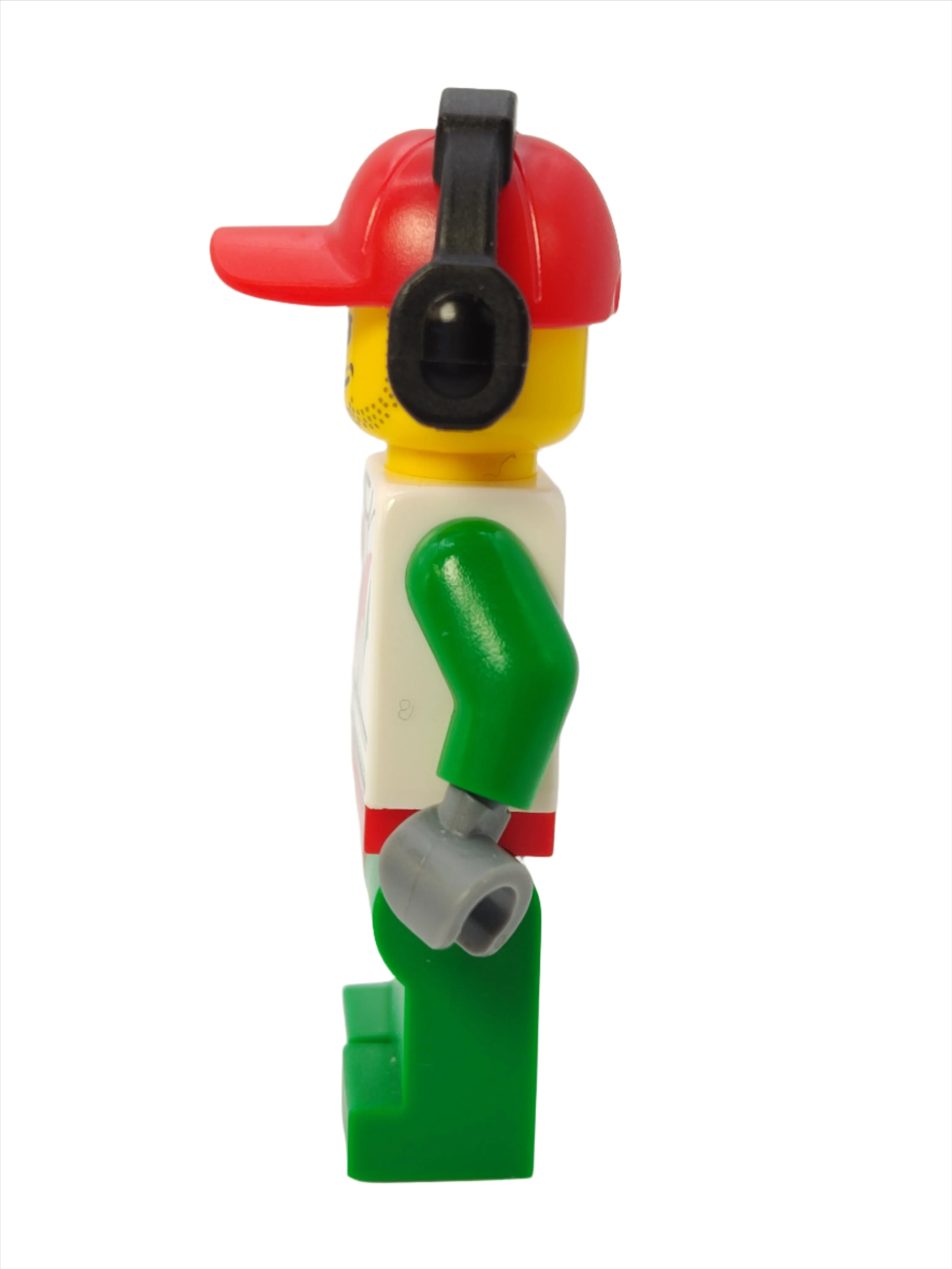 Race Car Mechanic - White Racing Suit with Octan Logo and Headphones, cty0391 - Image 2