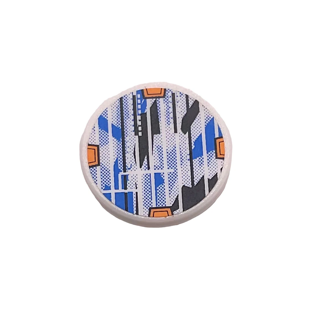 Road Sign 2 x 2 Round with Clip with Solar Panel Pattern (Sticker), Part# 30261pb012
