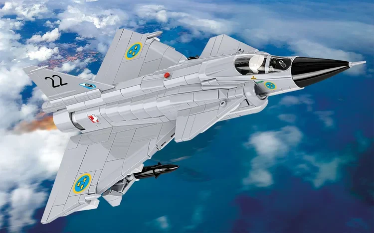 SAAB AJ 37 Viggen Jet Fighter: COBI Set #5915 - Image 10