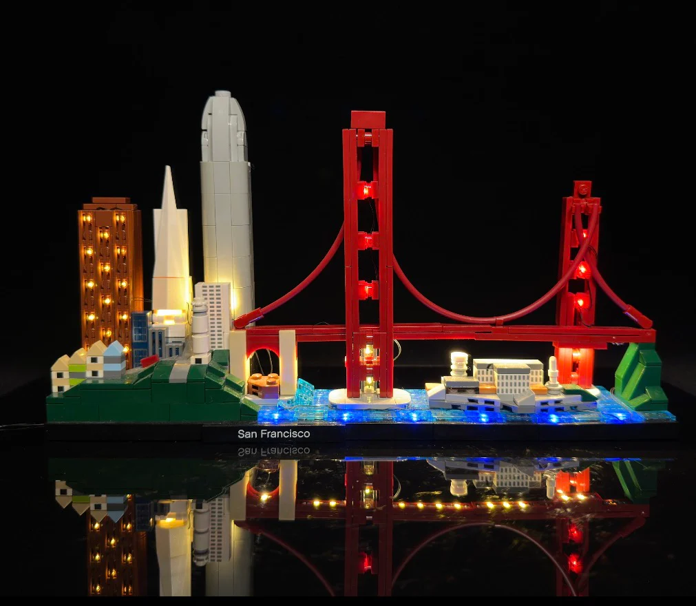 San Francisco Skyline 21043 Custom Lighting Kit for LEGO® Set - Image 7