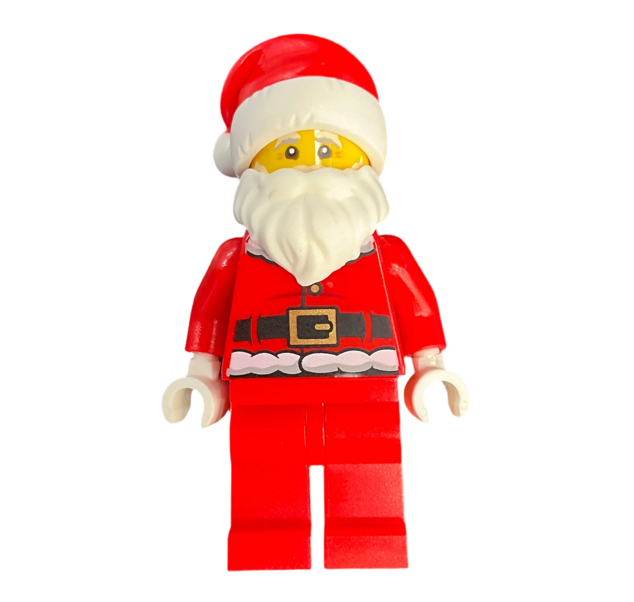 Santa - Fur Lined Jacket with 2 Wrinkles on Back, Red Legs, hol284