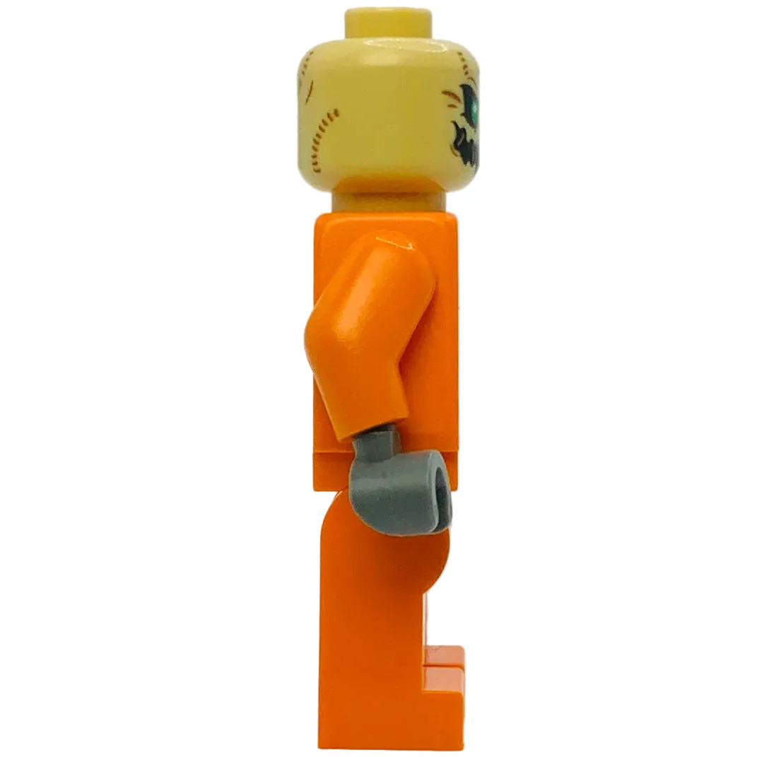 Scarecrow - No Hat, Prison Jumpsuit, Side Pockets, sh1085 - LEGO® DC Minifigure - Image 2