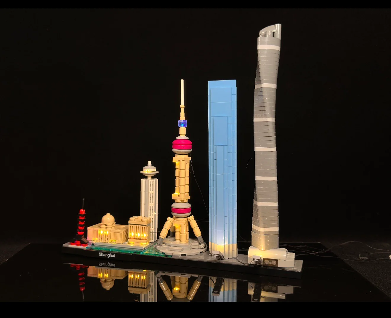 Shanghai Skyline 21039 Custom Lighting Kit for LEGO® Set - Image 4